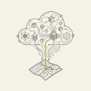 Illustrazione SmartLands — Cloud