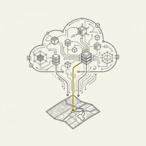 Illustrazione SmartLands — Cloud