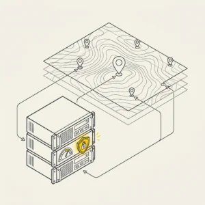 Illustrazione SmartLands — SMARTHOSTING GIS