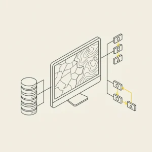 Illustrazione SmartLands - Corso Avanzato QGIS: banche dati, analisi spaziale e automazione
