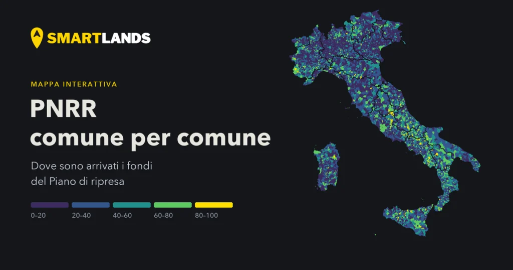 Anteprima della mappa: PNRR comune per comune: dove sono arrivati davvero i fondi